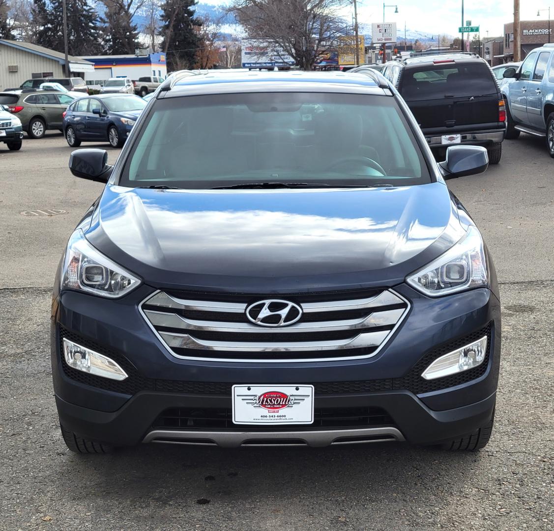 2016 Blue /Tan Hyundai Santa Fe Sport (5XYZUDLB6GG) with an 2.4L I4 engine, 6 Speed Automatic transmission, located at 450 N Russell, Missoula, MT, 59801, (406) 543-6600, 46.874496, -114.017433 - One Owner. Clean Carfax. Heated Seats. Towing. Air. Cruise. Tilt. Backup Camera. Power Windows and Locks. AM FM Bluetooth. - Photo#2